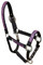 Design and function best describe our “Equine Elite” line of halters! Made with a highly durable, vibrantly colorful printed design on a polyester braid, then sewn onto 2 and 3 layers of accenting nylon.  The Red Haute Horse Equine Elite product line is made in the U.S.A.

NOTE: All Equine Elite Halters use Nickel Plated hardware for durability in all weather conditions and uses

 

Sizing
     
                    CROWN   CHEEK   NOSE   CHIN STRAP     JAW STRAP
MINI/FOAL     11-14"        4"         6.5"        4.5-7.5"          10.5" w/snap


PONY             14-17"       4.5"        8"            6-9"              13" w/snap


COB/SMALL    18-21"        7"         9.5"         8-11"             17" w/snap


AVERAGE       21-24"       7.5"        10"          9-12"             19" w/snap


LARGE           23-26"        8"          11"      9.75-12.75"        20" w/snap


DRAFT           25-28"       9.5"        14"         11-14"            21" w/snap
