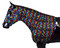 Shown in our Rainbow Zebra Print The Sleazy Sleepwear for Horses Lycra stretch hood is the original horse pajamas.  Now with larger Eye Holes!! The “Seamless Face” design of the Sleazy hood eliminates any seams below the eyes for maximum safety. So versatile this mane tamer can of course train the mane, but it also makes a wonderful liner to use under heavy winter blankets.  The perfect thing to have in your show or tack box the Sleazy hood is great to protect braids and keep your horses face, forelock, and mane clean between classes while at a Show.  The Sleazy hood can also protect the horses hair from sun damage.  The only trouble might be choosing which of the fun prints to have your horses Sleazy hood in.


The features of the Sleazy Sleepwear Hoods are;

    •Generously sized patterns.
    •4-way stretch, premium, fabrics, Nylon or Polyester Spandex.
    •Large eye holes and ear holes.
    •Wide, adjustable, fleece lined, nose band.
    •Fully separating high quality, reliable, Zipper option.                                                           

    •All closures use a special, low profile, high strength, hook & loop fastener, for maximum strength, reliability, and ease of use.
    •Fully finished hems with encased elastic for durability, and heavy duty, fully hemmed, girth elastic.

Sleazy Stretch Hoods come in 7 sizes that will help get the best fit for all your Ponies or Horses. These mane tamers have the option of a full separating zipper from chin to chest. Zipper option is an additional fee.