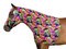 Shown in our Neon Splash Print The Sleazy Sleepwear for Horses Lycra stretch hood is the original horse pajamas.  Now with larger Eye Holes!! The “Seamless Face” design of the Sleazy hood eliminates any seams below the eyes for maximum safety. So versatile this mane tamer can of course train the mane, but it also makes a wonderful liner to use under heavy winter blankets.  The perfect thing to have in your show or tack box the Sleazy hood is great to protect braids and keep your horses face, forelock, and mane clean between classes while at a Show.  The Sleazy hood can also protect the horses hair from sun damage.  The only trouble might be choosing which of the fun prints to have your horses Sleazy hood in.


The features of the Sleazy Sleepwear Hoods are;

    •Generously sized patterns.
    •4-way stretch, premium, fabrics, Nylon or Polyester Spandex.
    •Large eye holes and ear holes.
    •Wide, adjustable, fleece lined, nose band.
    •Fully separating high quality, reliable, Zipper option.                                                           

    •All closures use a special, low profile, high strength, hook & loop fastener, for maximum strength, reliability, and ease of use.
    •Fully finished hems with encased elastic for durability, and heavy duty, fully hemmed, girth elastic.

Sleazy Stretch Hoods come in 7 sizes that will help get the best fit for all your Ponies or Horses. These mane tamers have the option of a full separating zipper from chin to chest. Zipper option is an additional fee.