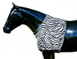 Help protect your horse's shoulders against blanket rub by using a Sleazy Sleepwear for Horses™ Shoulder Guard. It also provides additional warmth for the shoulders. The neck opening is enhanced inside with a fleece band, and the neck opening is made adjustable with Velcro tabs. The shoulder guards are made from nylon or polyester spandex and are available in 6 sizes. Other features include;

 •Generously sized patterns.
 •4-way stretch, premium, fabrics.
 •All closures use a special, low profile, high strength, hook & loop fastener, for maximum strength, reliability, and ease of use.
 •Fully finished hems with encased elastic for durability, and heavy duty, fully hemmed, girth elastic.