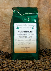 Guatemalan Certified Organic - Fair Trade- A well balanced medium to light body coffee with delicate smoky, spicy, and chocolate undertones and good acidity.