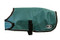 Green Windhorse Dog Coats are the perfect way to keep your dog warm and dry. These coats are constructed with a premium quality medium denier waterproof, windproof, and breathable polyester canvas outer shell. The lining is made with a soft poly 70 denier lining. They feature a seamless back design and contoured fit.  Application is simple and secure using a wide velcro closure in front with generous adjustability, and an elastic belly strap with an adjustable slide  and velcro closure.  With 6 sizes to choose from, you will be sure to find the right one for your favorite Dog.

Sizes XXS - MED allows the use of a harness with a "Button Hole" design.

For added safety, these coats feature a reflective stitching sewn into the black binding.  An embroidered Windhorse logo patch is on the left hind leg panel.