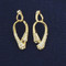 Gold Tone Rhinestone Encrusted Horseshoe Nail Earrings 
Hanging horseshoe nail earrings measures 1 5/8" tall.
Surgical steel posts
All lead free, nickel free, hypo-allergenic.
Also Available in Silver Tone.