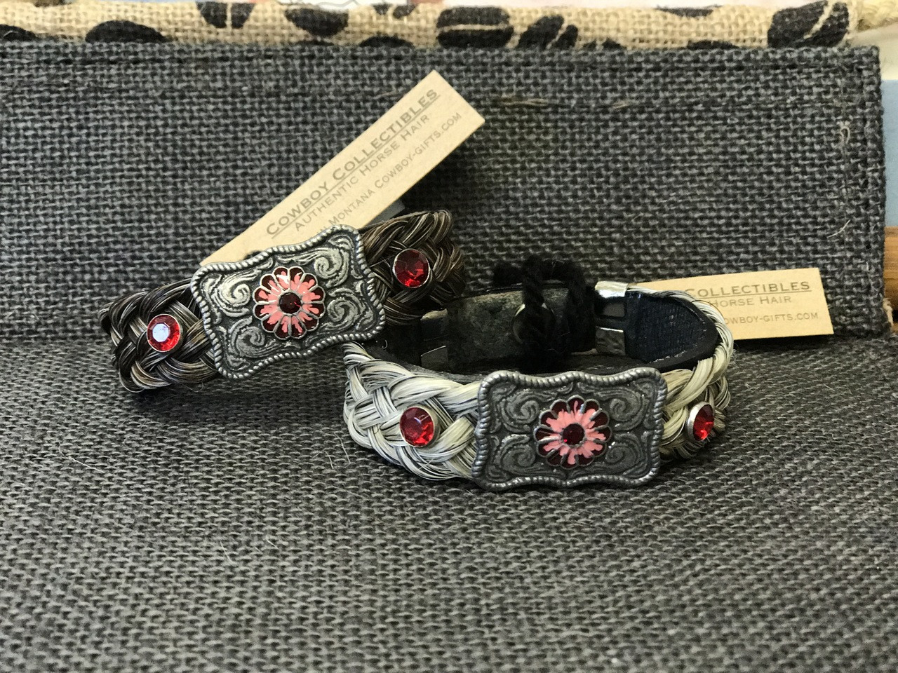 Woven Bracelet with Conchos by Cowboy Collectibles