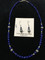 Beautiful Genuine Indian Handcrafted Sterling Silver Jewelry.

This necklace and earring set was made by hand and features beautiful blue Lapis and Opal beads with Sterling Silver accents. 

The dangle earrings measure almost 1 inch in length and necklace measures 18 inches long.