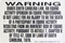 Warning Sign Liability South Carolina / 12"x18" / Wht & Blk