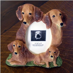 Red Dachshund Picture Frame