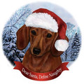 Red Dachshund Christmas Ornament