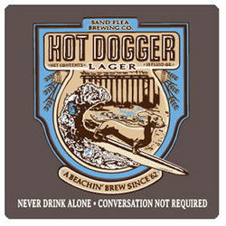Hot Dogger Lager Coaster