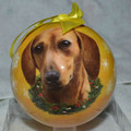 Red Dachshund Ball Ornament