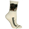 Black/tan Dachshund Socks