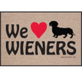 We Heart Wieners Doormat