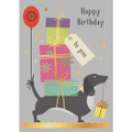 Dachshund Happy Birthday Card