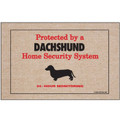 Dachshund Home Security Doormat