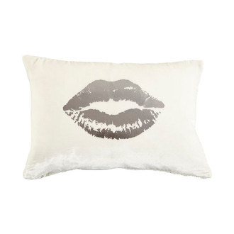 Pillow Velvet Lips, Snow/Silver 