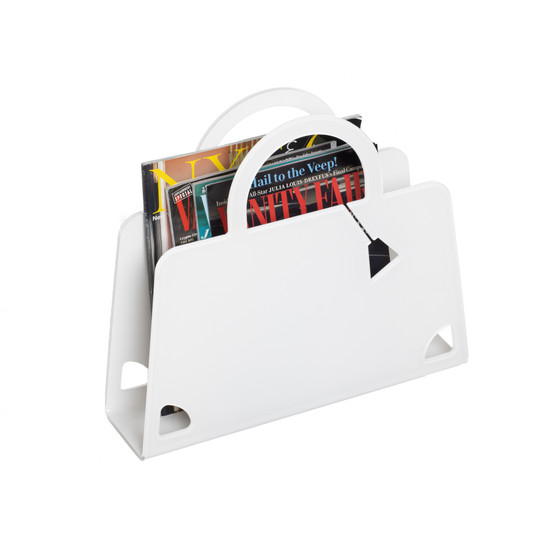 Purse Magazine Holder, White Maison 24