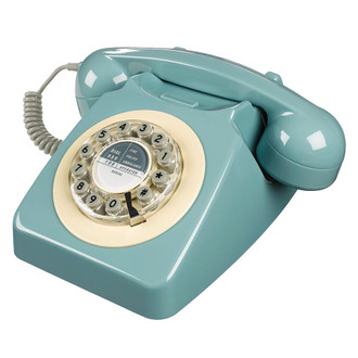 Retro 60's Phone, French Blue