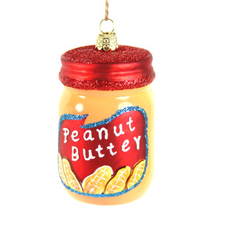 Holiday Ornament Peanut Butter Jar
