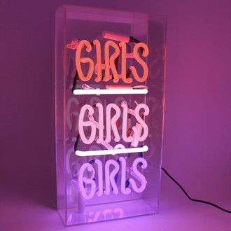Neon Light Box Girls, Girls, Girls