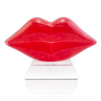 Acrylic Lips Sculpture, Crimson