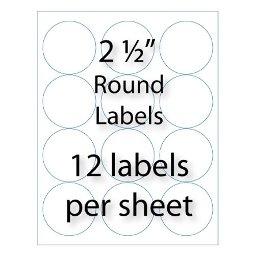 Wholesale 2.5" Round Labels Avery® 5294 Compatible Stik2it