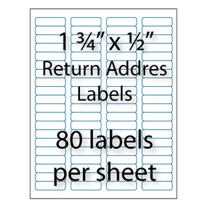 how to print return address labels in pages