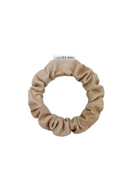 Chelsea King Bordeaux Thins Scrunchie in Blanc