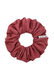 Chelsea King French Ribbed Scrunchie in Mulberry