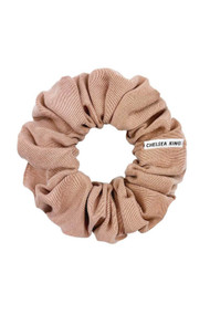 Chelsea King Luxe Scrunchie in Nude Blush