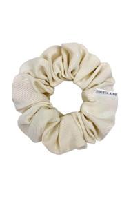 Chelsea King Luxe Scrunchie in Pearl