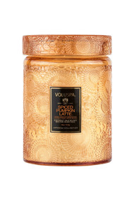 Voluspa Holiday Glass Jar Candle in Spiced Pumpkin