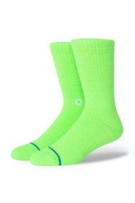 Stance Hyper Crew in Neon Green