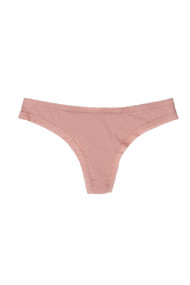 Blush Micro Thong in Desert Rose