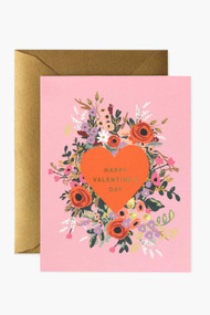 Rifle Paper Co. Blooming Heart Valentine Card