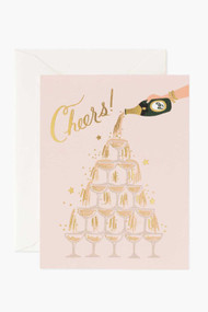 Rifle Paper Co. Champagne Tower Cheers Card