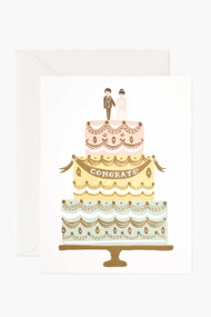 Rifle Paper Co. Congrats Wedding Cake Card