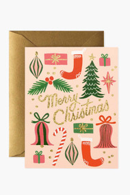 Rifle Paper Co. Deck The Halls Christmas Card