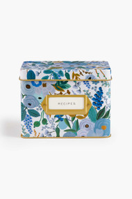 Rifle Paper Co. Garden Party Blue Recipe Box