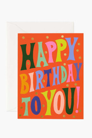 Rifle Paper Co. Groovy Birthday Card