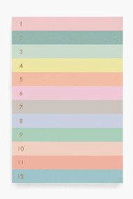 Rifle Paper Co. Numbered Color Block Memo Notepad