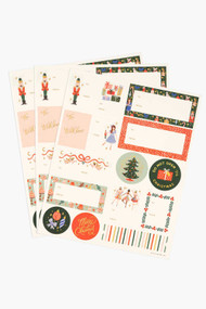 Rifle Paper Co. Pack of 3 Nutcracker Stickers & Labels