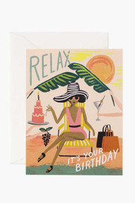 Rifle Paper Co. Relax Birthday Card