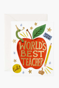 Rifle Paper Co. World's Best Teacher Card