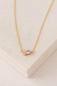 Lover's Tempo Adora Necklace in Lavender