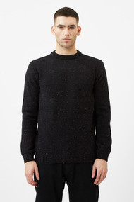 Minimum Benner Sweater in Black Melange