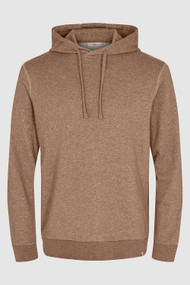 Minimum Stender Hoodie in Coffee Bean Melange