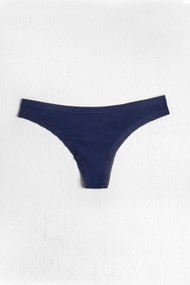 Blush Micro Thong in Navy