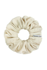 Chelsea King French Ribbed Scrunchie in Natural