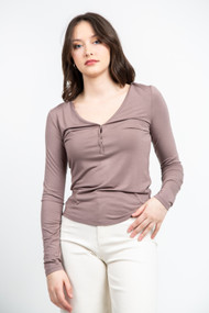 Gentle Fawn Fabien Top in Mushroom