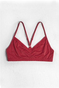 Blush Racerback Bralette in Red